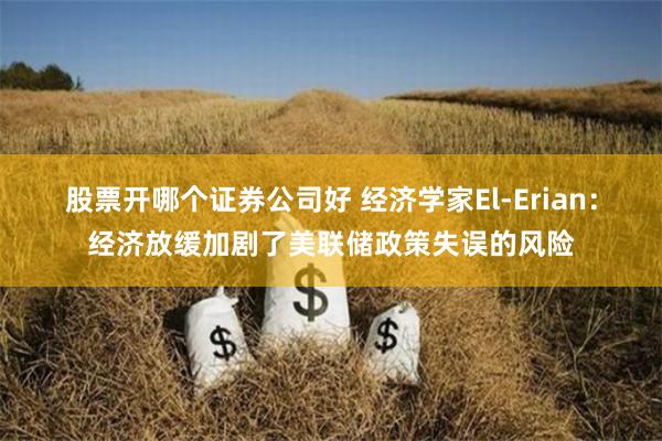 股票开哪个证券公司好 经济学家El-Erian：经济放缓加剧了美联储政策失误的风险