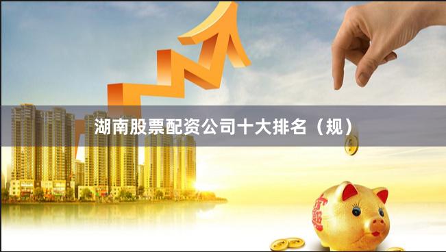 湖南股票配资公司十大排名（规）